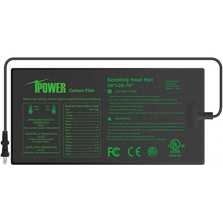 Ipower 10" x 20.75" Carbon film structure Seedling Heat Mat GLHTMTPROS